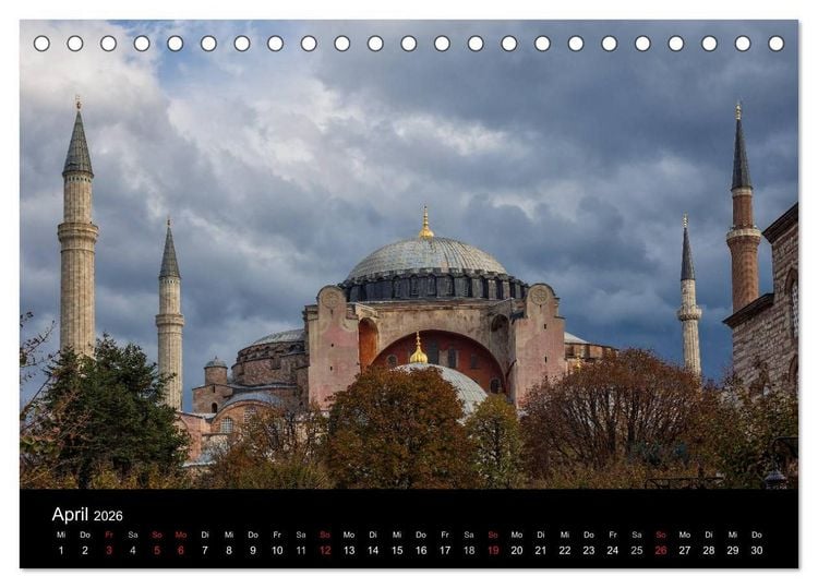 Produktbild: Unterwegs in Istanbul (Tischkalender 2026 DIN A5 quer), CALVENDO Monatskalender