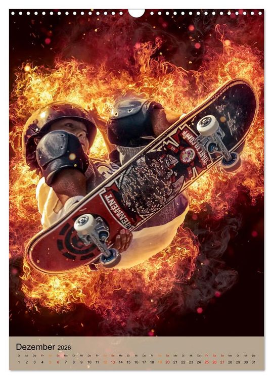 Produktbild: Skateboarding - einfach cool (Wandkalender 2026 DIN A3 hoch), CALVENDO Monatskalender