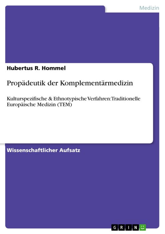 Produktbild: Prop&auml;deutik der Komplement&auml;rmedizin