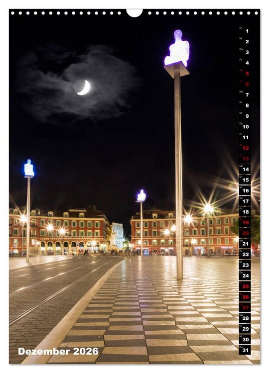 Produktbild: Idyllisches Nizza (Wandkalender 2026 DIN A3 hoch), CALVENDO Monatskalender