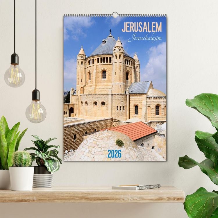 Produktbild: Jerusalem - Jeruschalajim (Wandkalender 2026 DIN A2 hoch), CALVENDO Monatskalender