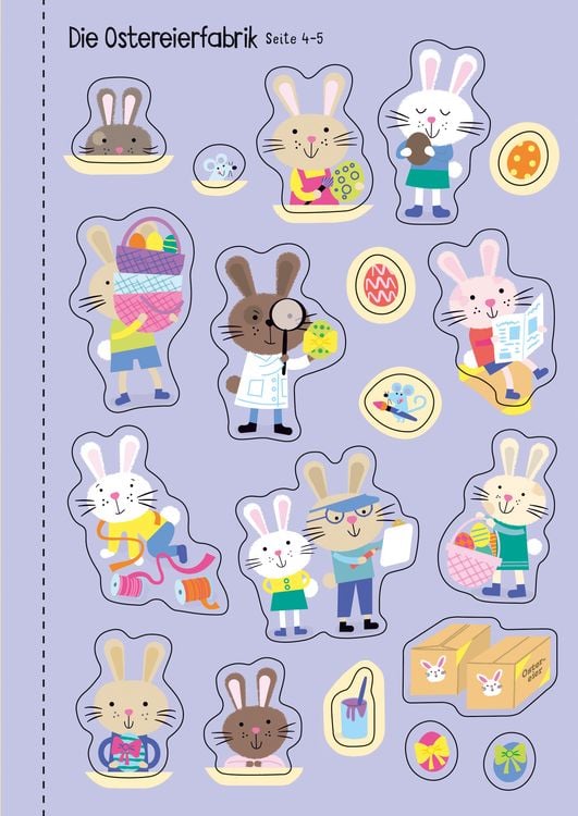 Produktbild: Mein Immer-wieder-Stickerbuch: Die H&auml;schen feiern Ostern