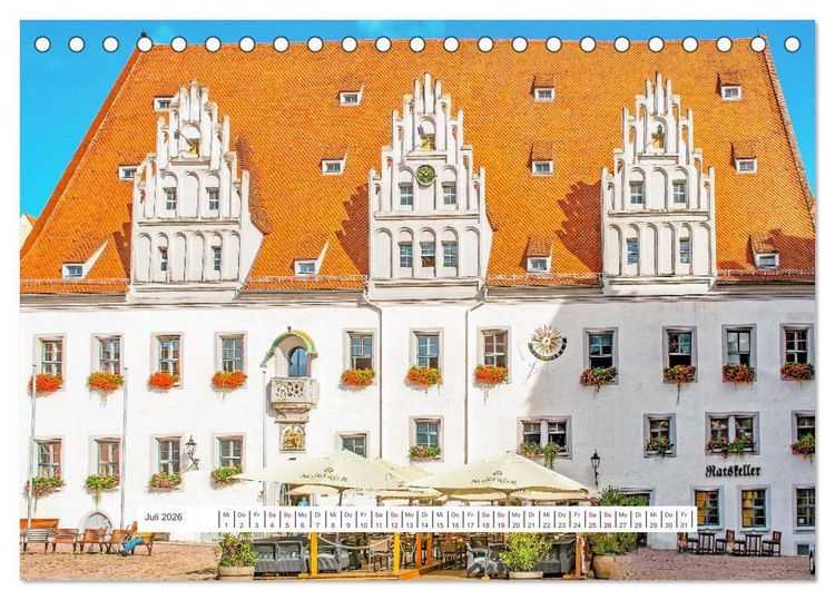 Produktbild: Mei&szlig;en und seine Wahrzeichen (Tischkalender 2026 DIN A5 quer), CALVENDO Monatskalender