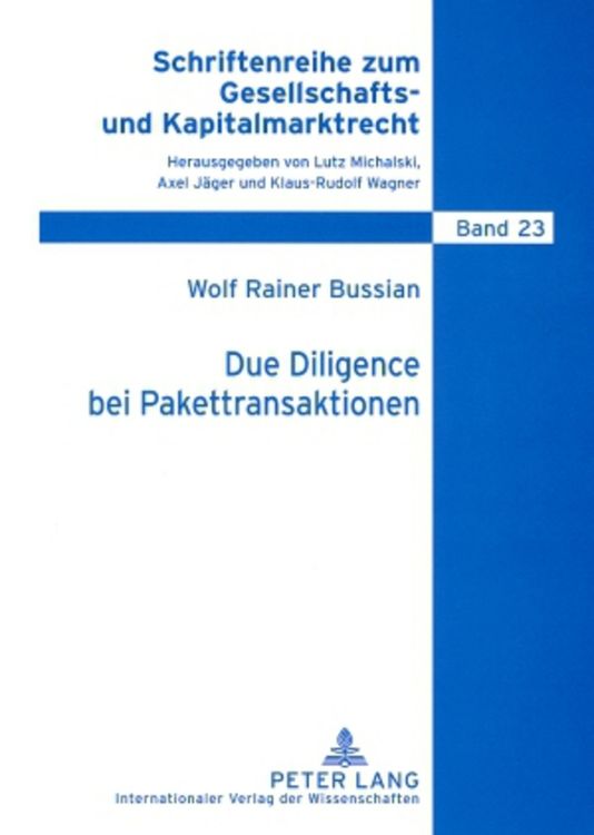 Produktbild: Due Diligence bei Pakettransaktionen