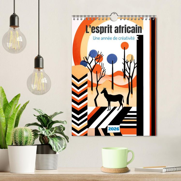 Produktbild: L'esprit africain (Calendrier mural 2026 DIN A4 horizontal), CALVENDO calendrier mensuel