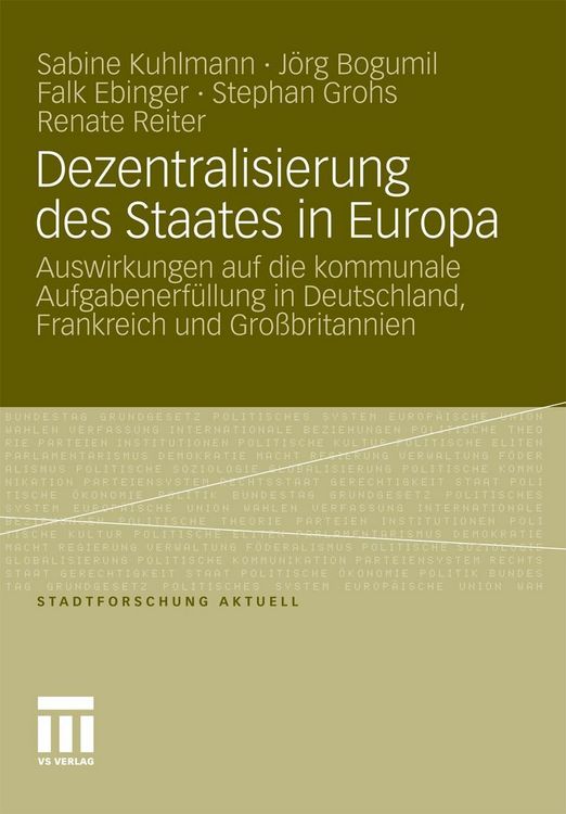 Produktbild: Dezentralisierung des Staates in Europa