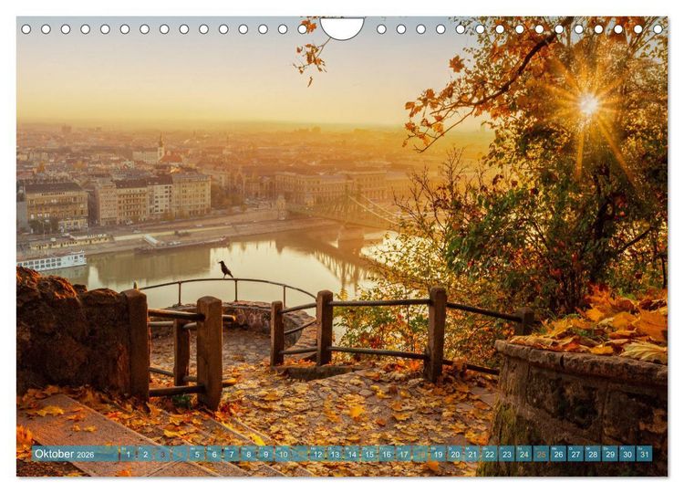 Produktbild: Romantisches Budapest - Ungarns sch&ouml;ne Hauptstadt an der Donau (Wandkalender 2026 DIN A4 quer), CALVENDO Monatskalender