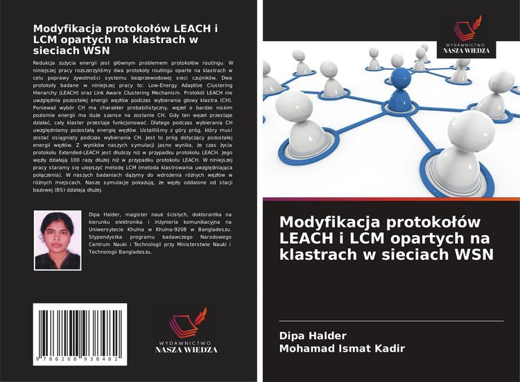 Produktbild: Modyfikacja protoko&iquest;&oacute;w LEACH i LCM opartych na klastrach w sieciach WSN