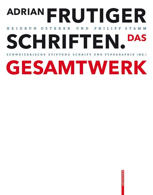 Produktbild: Adrian Frutiger - Schriften