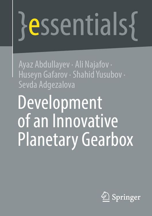 Produktbild: Development of an Innovative Planetary Gearbox