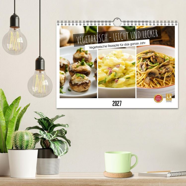 Produktbild: Vegetarisch - leicht und lecker (Wandkalender 2027 DIN A4 quer), CALVENDO Monatskalender