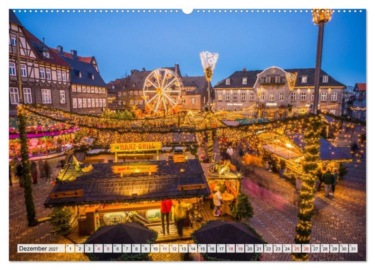 Produktbild: Goslar - Zwischen Fachwerk und Welterbe (hochwertiger Premium Wandkalender 2027 DIN A2 quer), Kunstdruck in Hochglanz