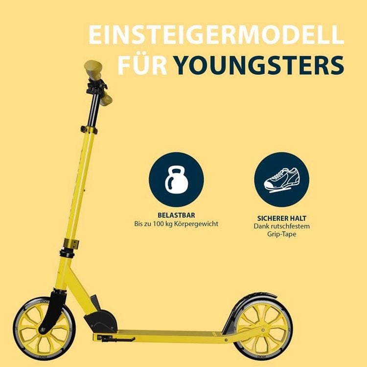Produktbild: HUDORA 14451 - Scooter Up 200, canary, gelb, Cityroller