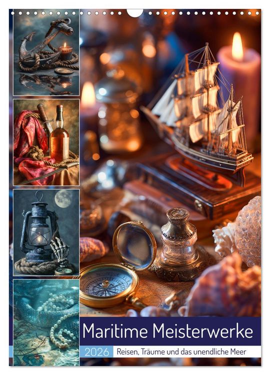 Produktbild: Maritime Meisterwerke (Wandkalender 2026 DIN A3 hoch), CALVENDO Monatskalender