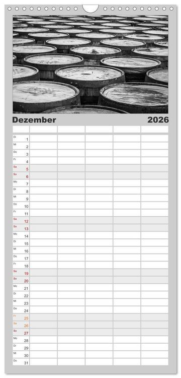Produktbild: Familienplaner 2026 - Schottischer Whisky mit 5 Spalten (Wandkalender, 21 x 45 cm) CALVENDO