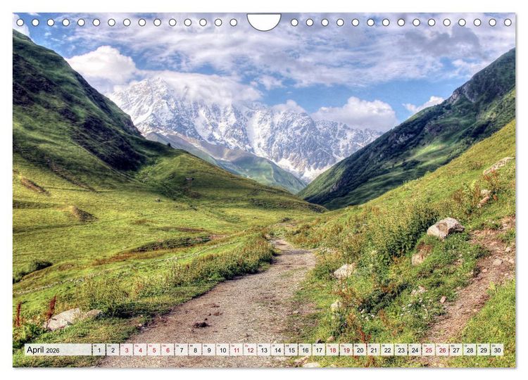 Produktbild: Georgien - Kirchen Kl&ouml;ster Kaukasus (Wandkalender 2026 DIN A4 quer), CALVENDO Monatskalender