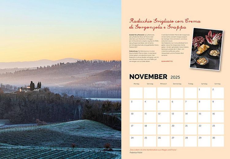 Produktbild: Amore per Gusto-Kalender 2025 Kalender Italien