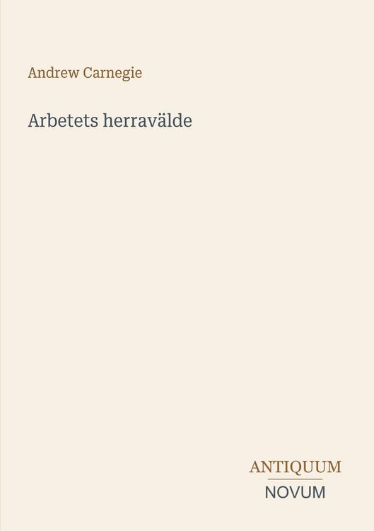 Produktbild: Arbetets herrav&auml;lde