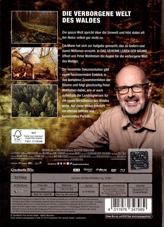 Produktbild: Das geheime Leben der B&auml;ume - Mediabook - Limited Edition (+ DVD)