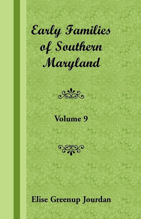 Produktbild: Early Families of Southern Maryland