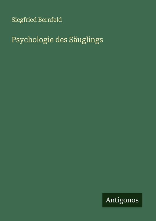 Produktbild: Psychologie des S&auml;uglings