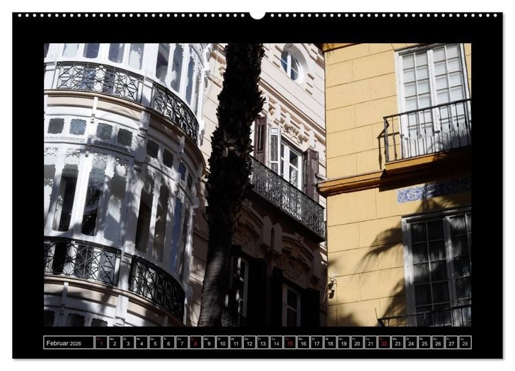 Produktbild: M&aacute;laga - 50mm (Wandkalender 2026 DIN A2 quer), CALVENDO Monatskalender