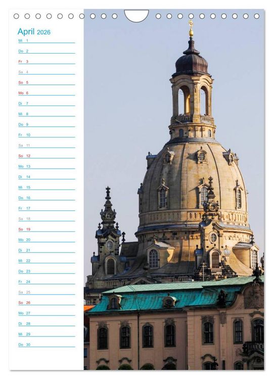 Produktbild: Frauenkirche Dresden (Wandkalender 2026 DIN A4 hoch), CALVENDO Monatskalender