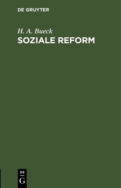Produktbild: Soziale Reform