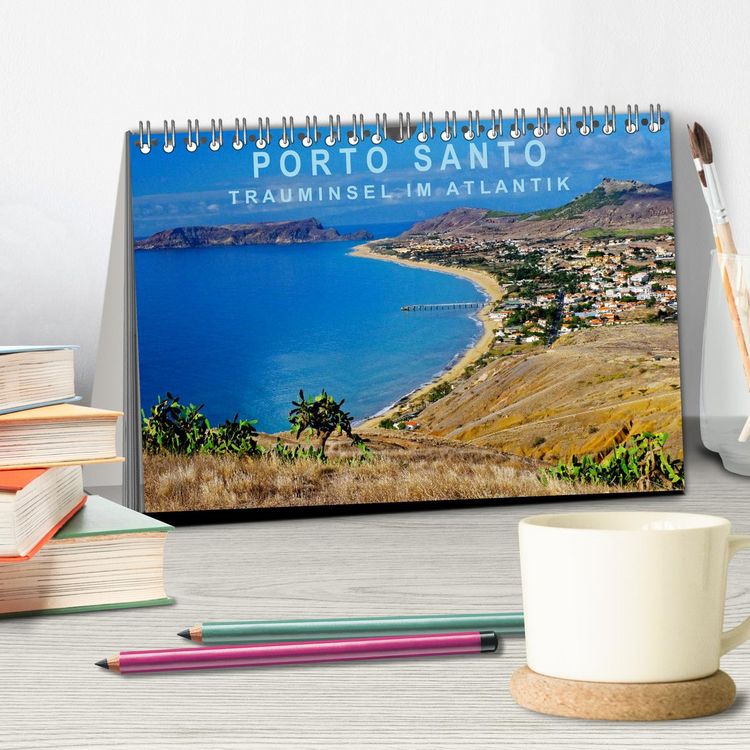 Produktbild: Porto Santo Trauminsel im Atlantik (Tischkalender 2026 DIN A5 quer), CALVENDO Monatskalender