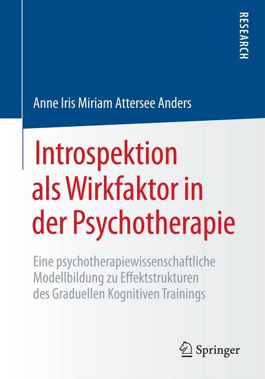 Produktbild: Introspektion als Wirkfaktor in der Psychotherapie
