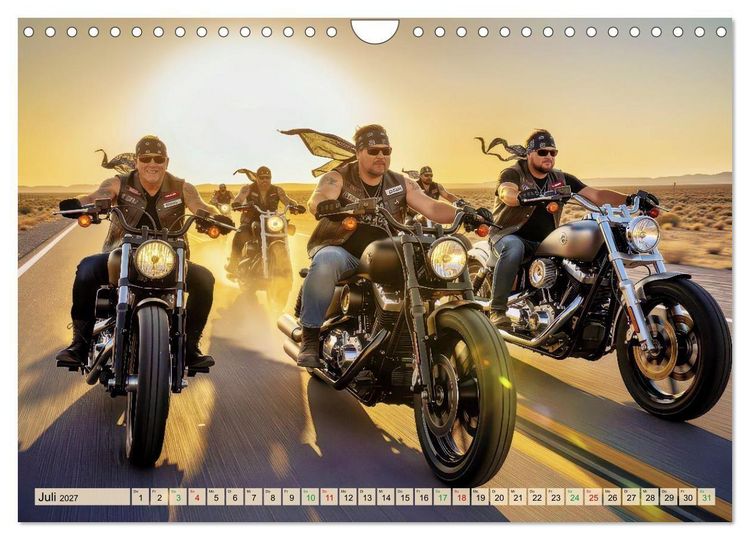 Produktbild: Rockergl&uuml;ck (Wandkalender 2027 DIN A4 quer), CALVENDO Monatskalender