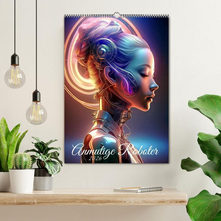 Produktbild: Anmutige Roboter (Wandkalender 2026 DIN A2 hoch), CALVENDO Monatskalender