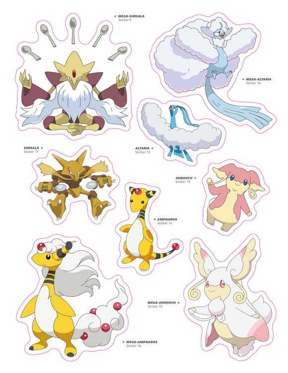 Produktbild: Pok&eacute;mon: Das offizielle Stickerbuch der Mega-Entwicklungen