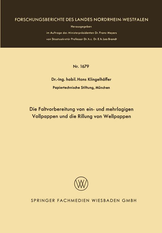 Produktbild: Die Faltvorbereitung von ein- und mehrlagigen Vollpappen und die Rillung von Wellpappen