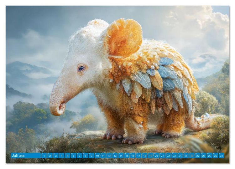 Produktbild: Tierisch hybride Sch&ouml;nheiten - Kreaturen (Wandkalender 2026 DIN A2 quer), CALVENDO Monatskalender