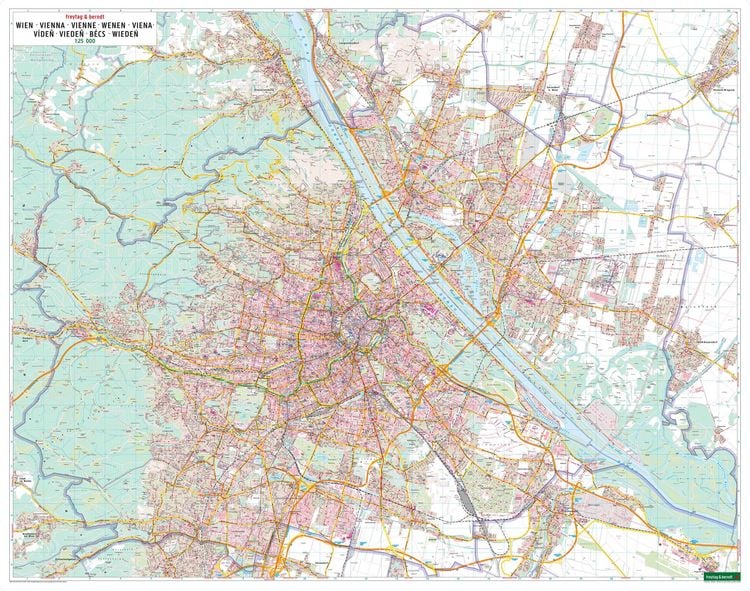 Produktbild: Wien, Stadtplan 1:25.000, freytag & berndt