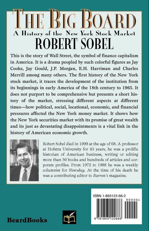 Produktbild: The Big Board: A History of the New York Stock Market
