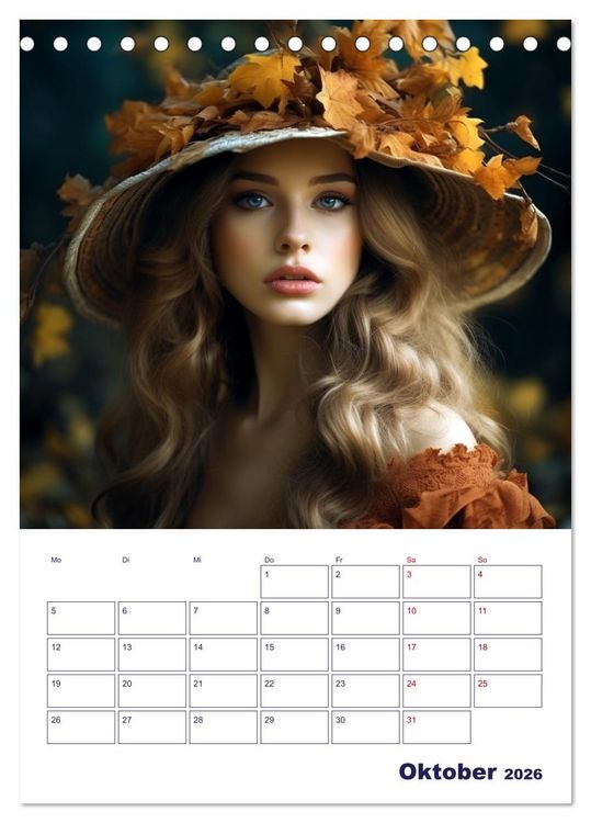 Produktbild: Die lebhafte Jahreszeiten! (Tischkalender 2026 DIN A5 hoch), CALVENDO Monatskalender