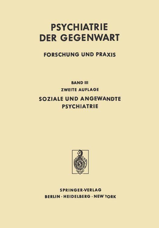 Produktbild: Soziale und Angewandte Psychiatrie