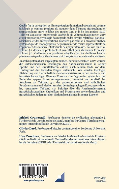 Produktbild: Confrontations au national-socialisme en Europe francophone et germanophone (1919-1949)/ Auseinandersetzungen mit dem Nationalsozialismus im deutsch- und franz&ouml;sischsprachigen Europa (1919-1949)