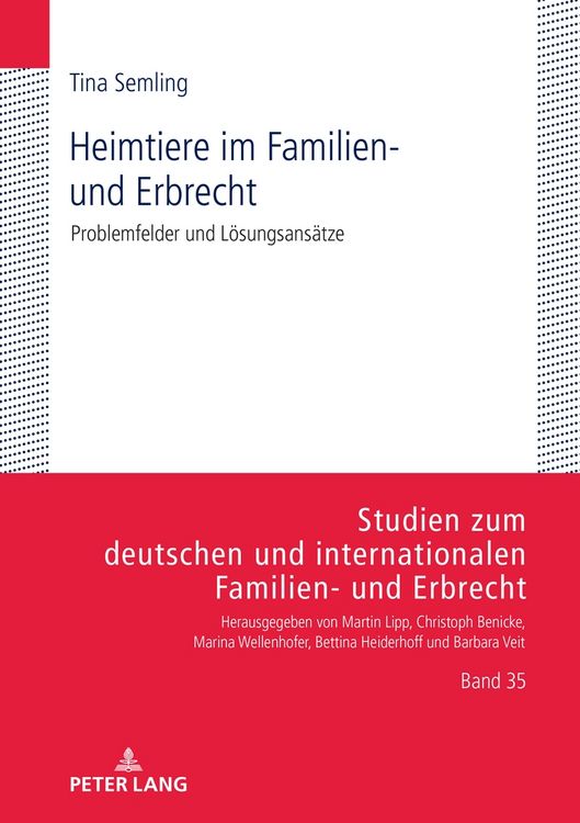 Produktbild: Heimtiere im Familien- und Erbrecht
