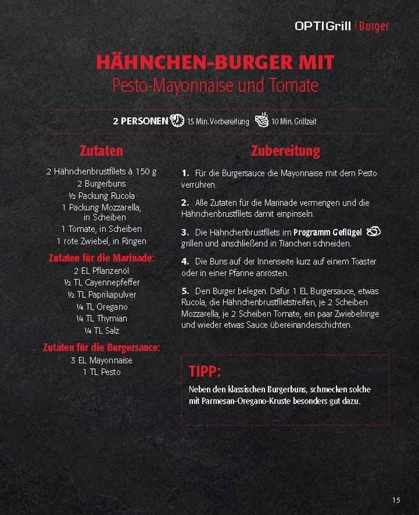 Produktbild: OPTImal Grillen - OPTIgrill Kochbuch Rezeptbuch