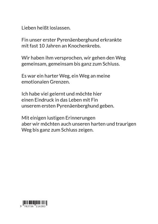 Produktbild: Lieben hei&szlig;t loslassen Fin unser erster Pyren&auml;enberghund