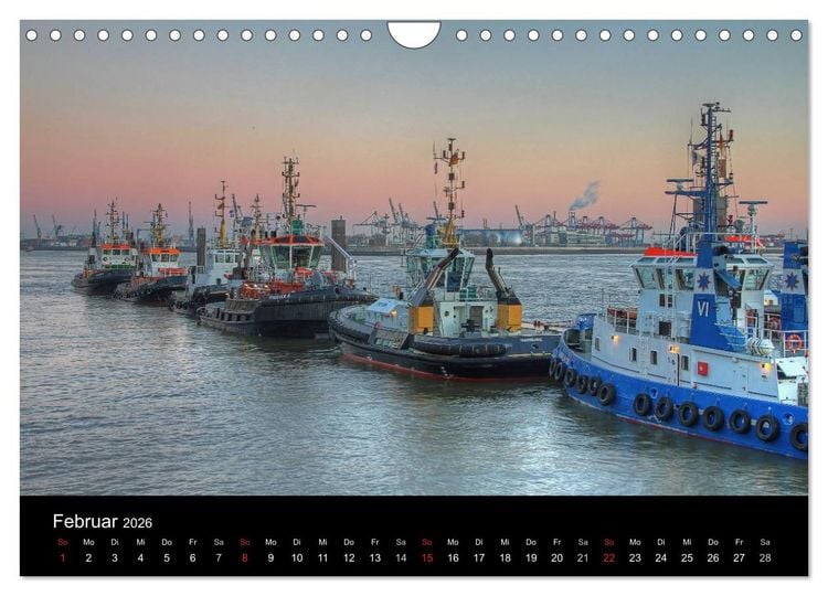 Produktbild: Hamburger Hafen (Wandkalender 2026 DIN A4 quer), CALVENDO Monatskalender