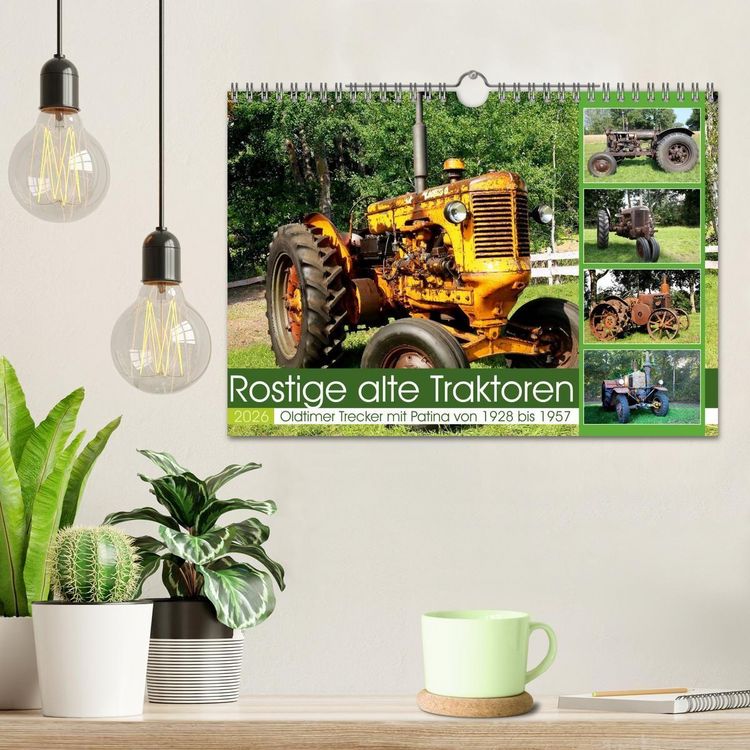 Produktbild: Rostige alte Traktoren (Wandkalender 2026 DIN A4 quer), CALVENDO Monatskalender