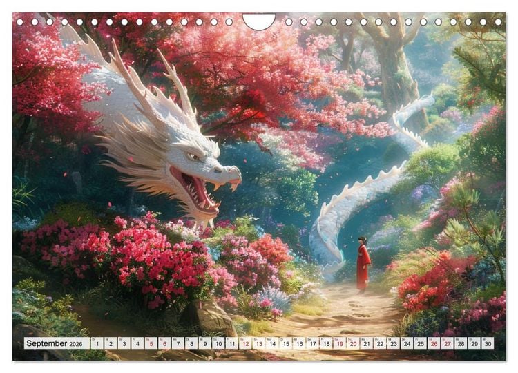 Produktbild: Begegnungen im Anime Zauberland (Wandkalender 2026 DIN A4 quer), CALVENDO Monatskalender