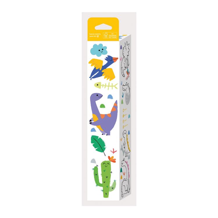 Produktbild: HAKUYOKA Wachsmalkreiden-Set Dino