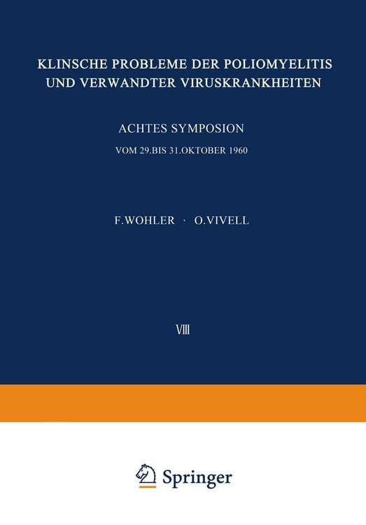 Produktbild: Klinische Probleme der Poliomyelitis und verwandter Viruskrankheiten