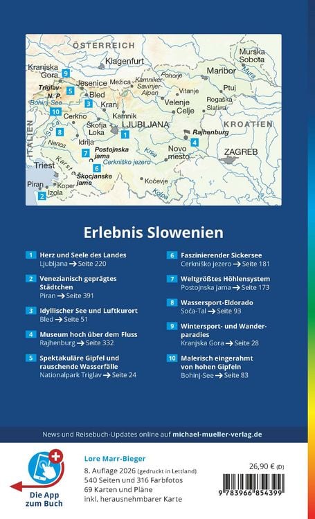 Produktbild: MICHAEL M&Uuml;LLER Reisef&uuml;hrer Slowenien