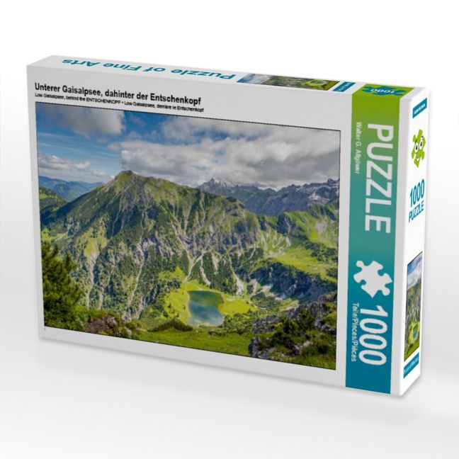 Produktbild: Unterer Gaisalpsee, dahinter der Entschenkopf (Puzzle)